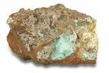 Fibrous Blue Aurichalcite Crystals with Calcite - Mexico #257326-1